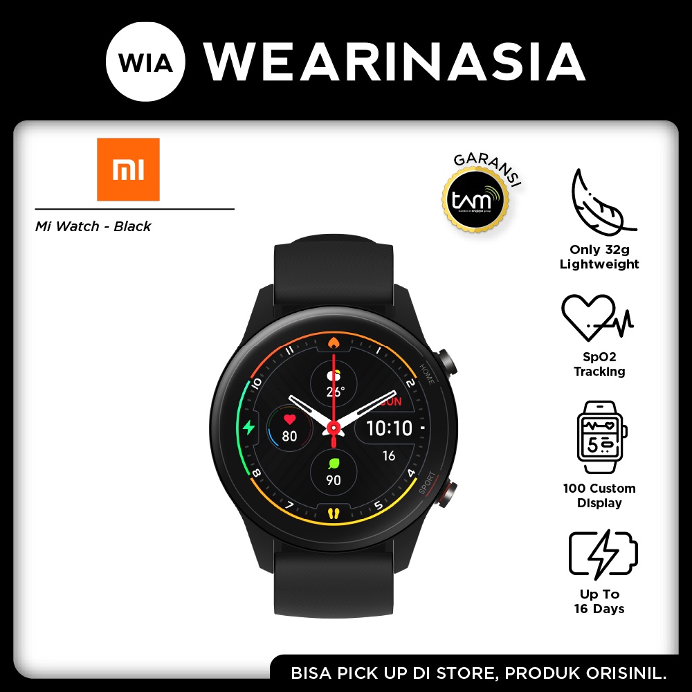 Jual Xiaomi Mi Watch Smartwatch Pria Wanita Original Garansi
