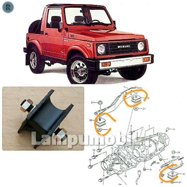Jual Ready Dudukan Mesin transmisi Suzuki Jimny Katana SJ410 | Shopee