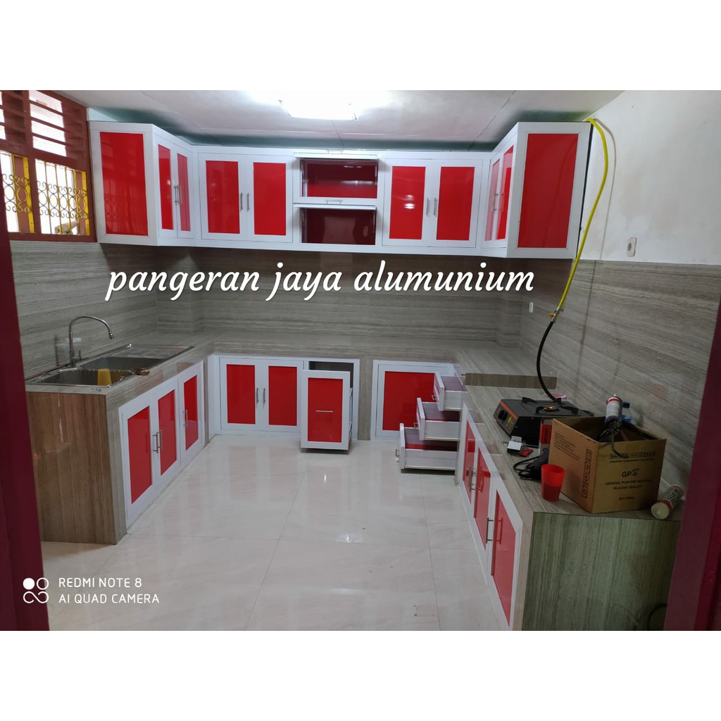 Jual KITCHEN COKLAT SET WHITE ACP MERAH - Free ONKIR seJABODETABEK ...