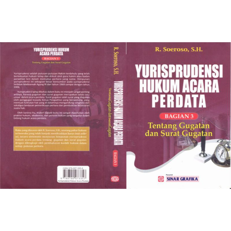 Jual Yurisprudensi Hukum Acara Perdata, Bagian 3, Tentang Gugatan Dan ...