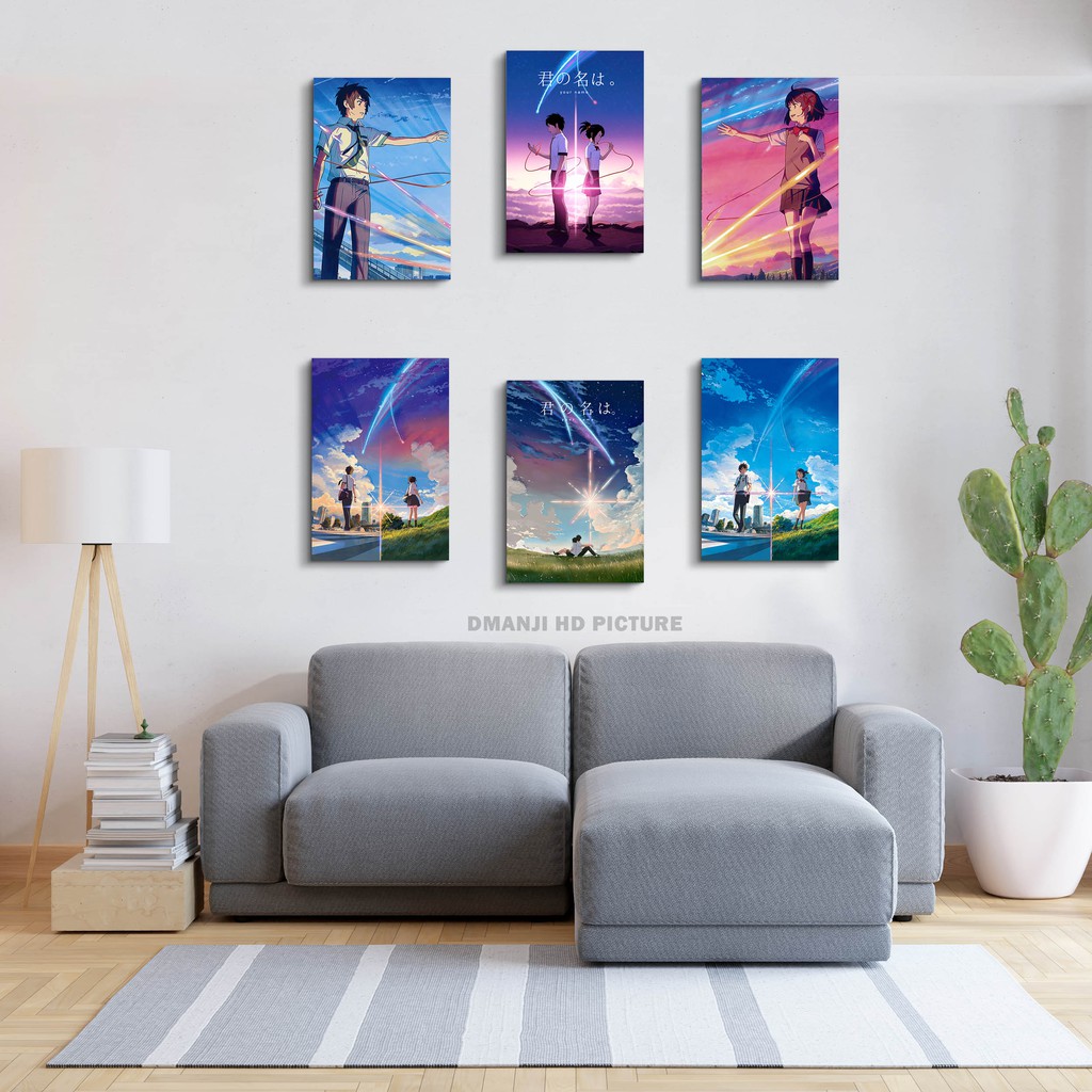 Jual HIASAN DINDING ANIME KIMI NO NAWA / POSTER KAYU ANIME KIMI NO NAWA ...