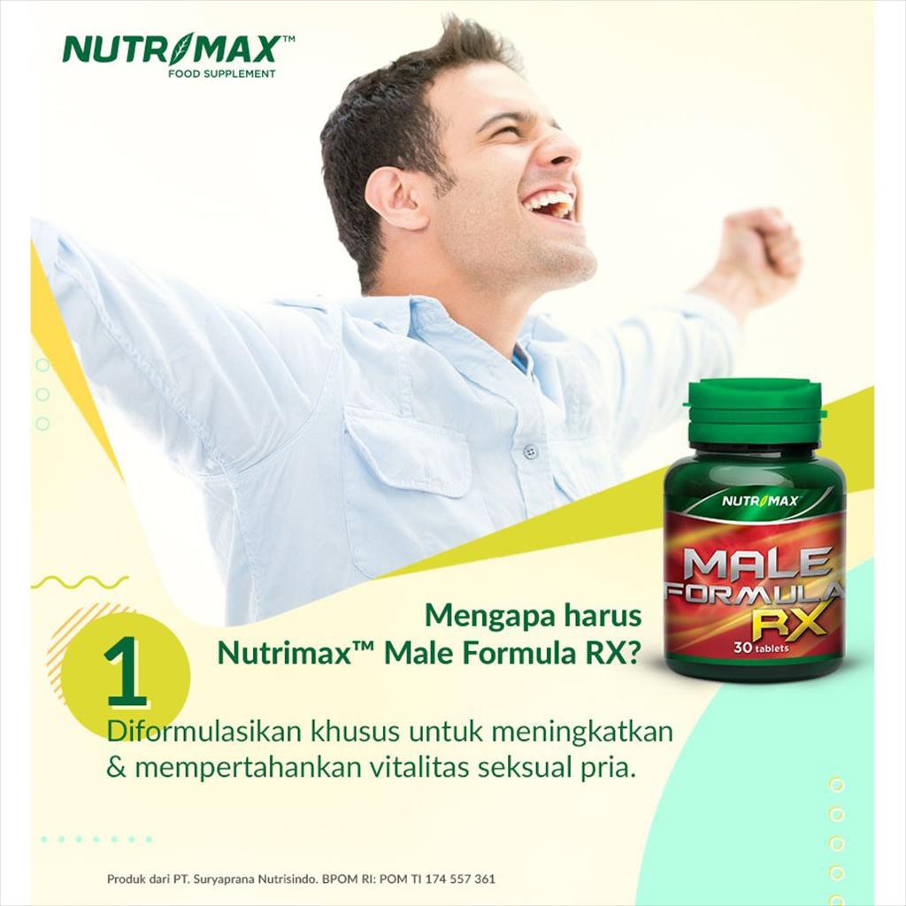 Jual Nutrimax Male Formula Rx 30 Tablets Shopee Indonesia