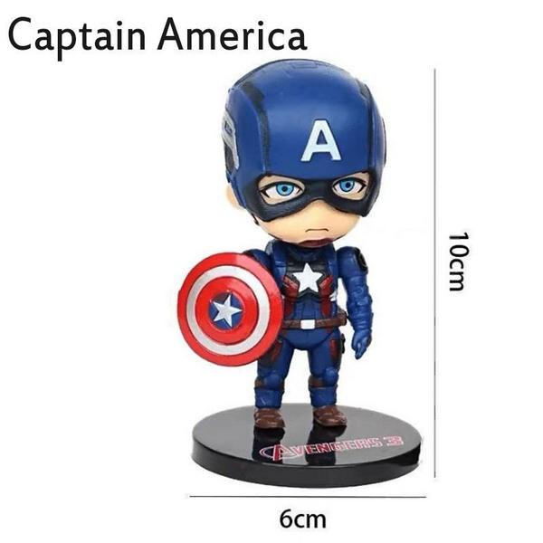 Jual Figure Captain America Bahan Kue 10cm Kue Birthday DEKORASI KUE