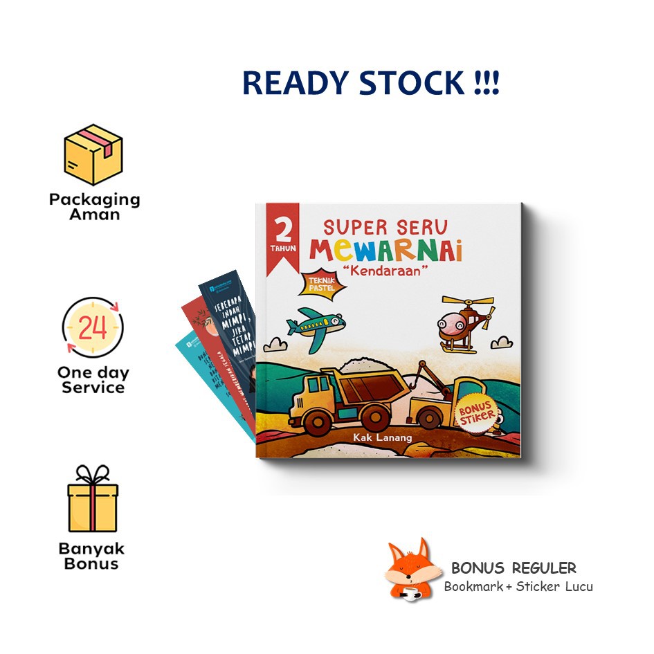 Jual Buku Kendaraan : Super Seru Mewarnai Teknik Pastel (C-Klik Media ...