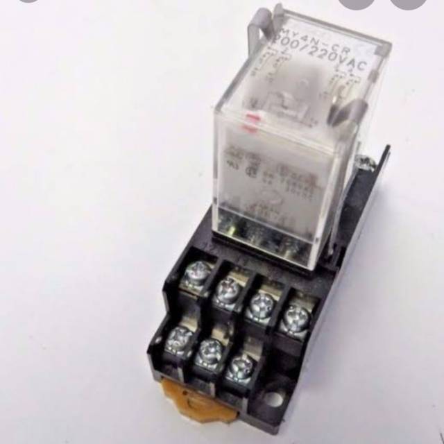 Jual RELAY OMRON MY4N + SOCKET PYF14AE 220V per set Shopee Indonesia