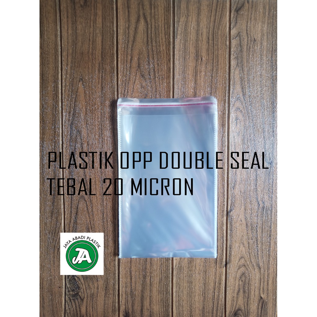 Jual 28 X 33 Plastik Opp Double Seallem Tebal 20 Mic 100 Lembar Shopee Indonesia 2242