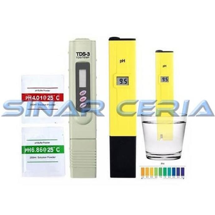 Jual Paket PH meter ATC dan TDS Meter High Quality Alat ukur AIR