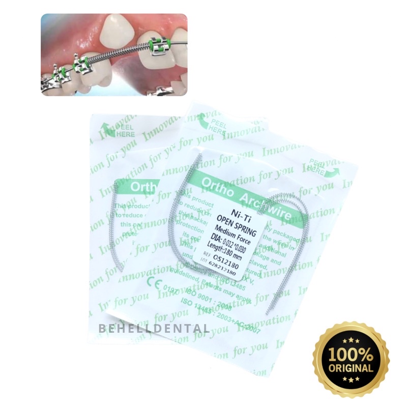 thumbnail image 2 of Bomaoer Niti Open Coil Springs For Orthodontics – 0.08", 0.10", 0.12", 0.14" – 914mm Length 2 of 4