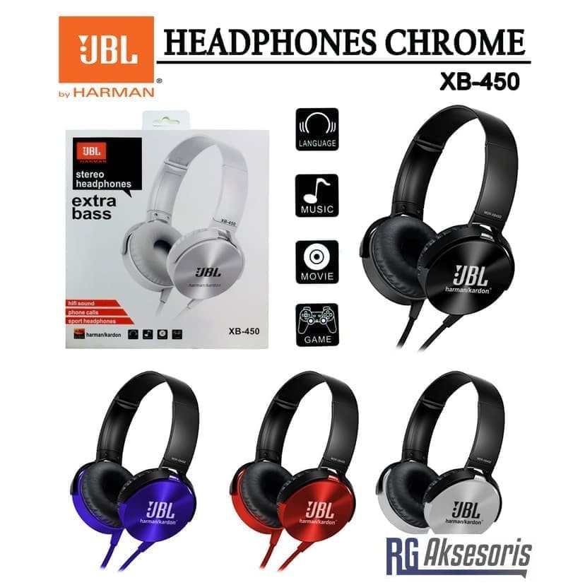 Jual HEADPHONE HEADSET JBL XB450BT EXTRA BASS KABEL Shopee Indonesia