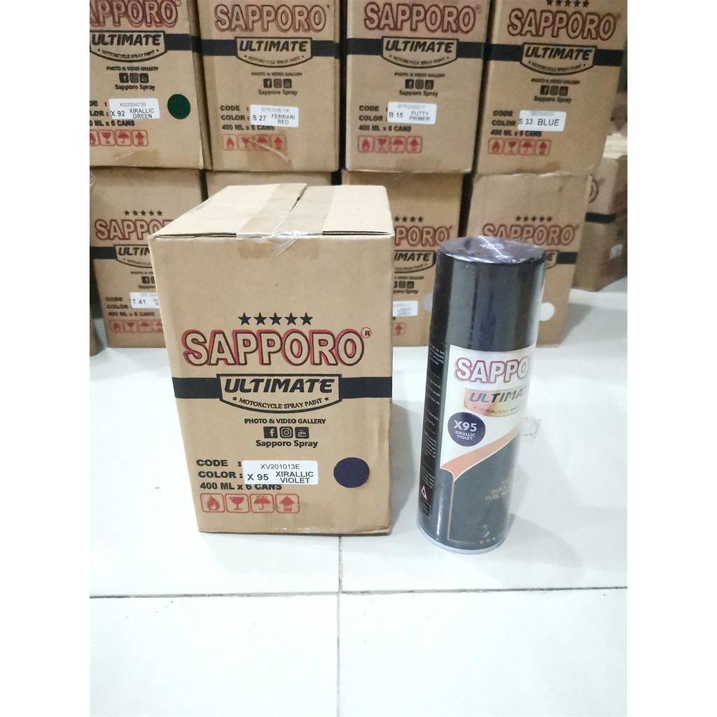 Jual Cat Semprot Sapporo Ultimate X Xirallic Violet Shopee Indonesia