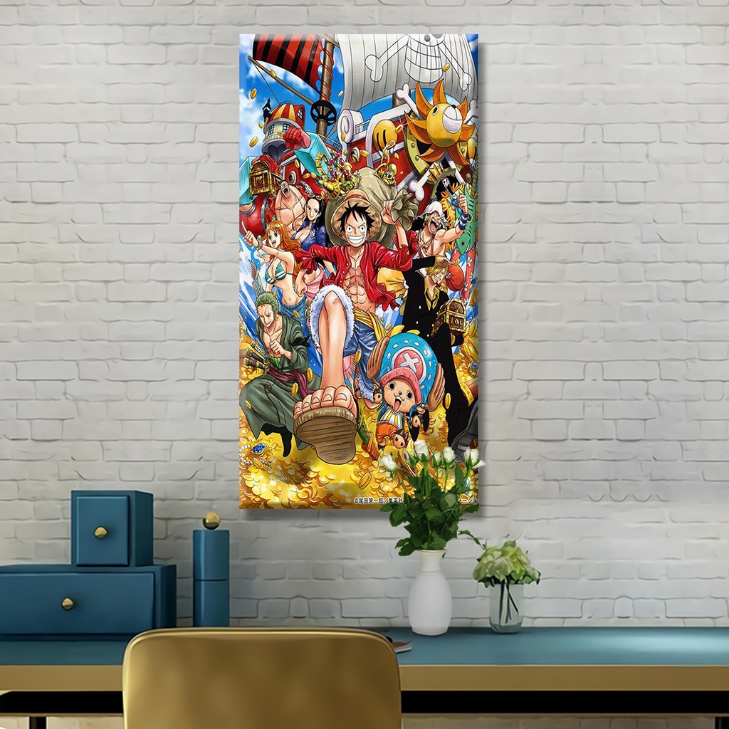 Jual hiasan dinding ruangan kamar aesthetic gambar anime ukuran 15x30