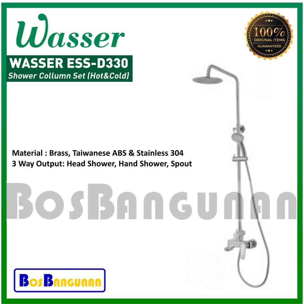 Jual Shower Column Set WASSER ESS-D330 Hot & Cold / Shower WASSER ...