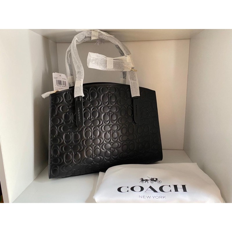 Coach charlie discount embossed