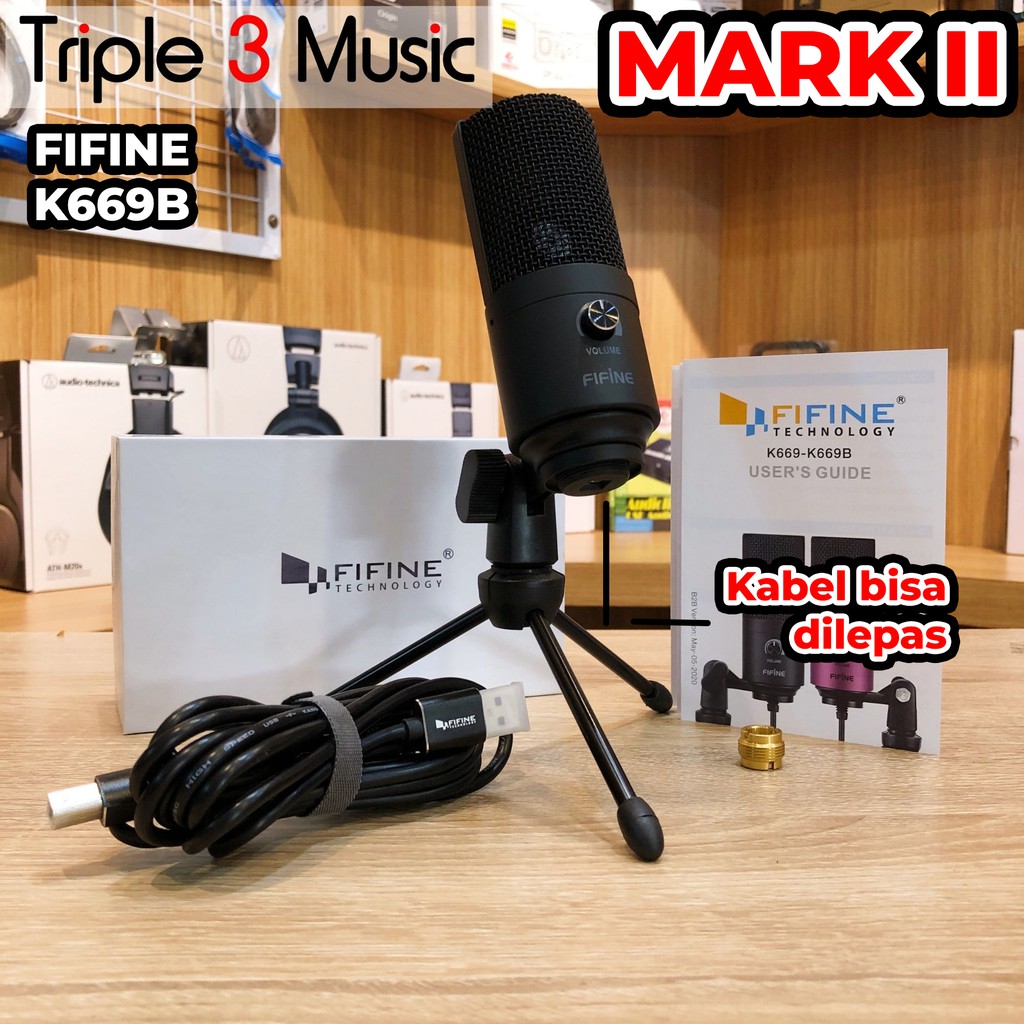 Jual Fifine K669B Mic Condenser USB ORIGINAL Mic Usb | Shopee Indonesia