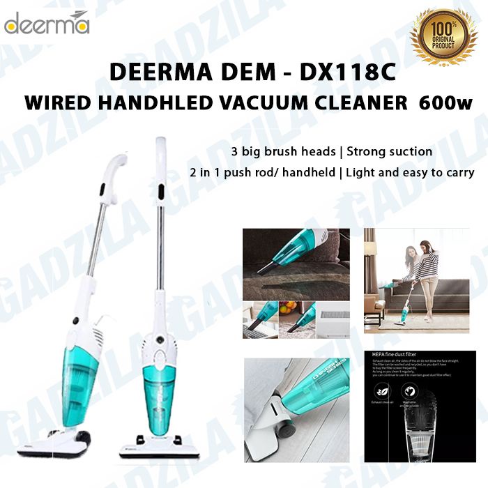 Jual XIAOMI DEERMA DX118C PORTABLE MINI VACUUM CLEANER PENYEDOT DEBU