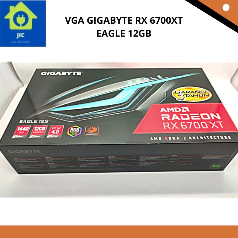 Jual VGA GIGABYTE RX 6700XT EAGLE 12GB | Shopee Indonesia