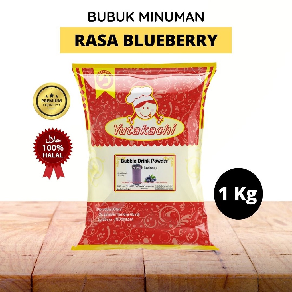 Jual Bubuk Minuman Blueberry 1 Kg Yutakachi / Powder Drink Aneka Rasa ...