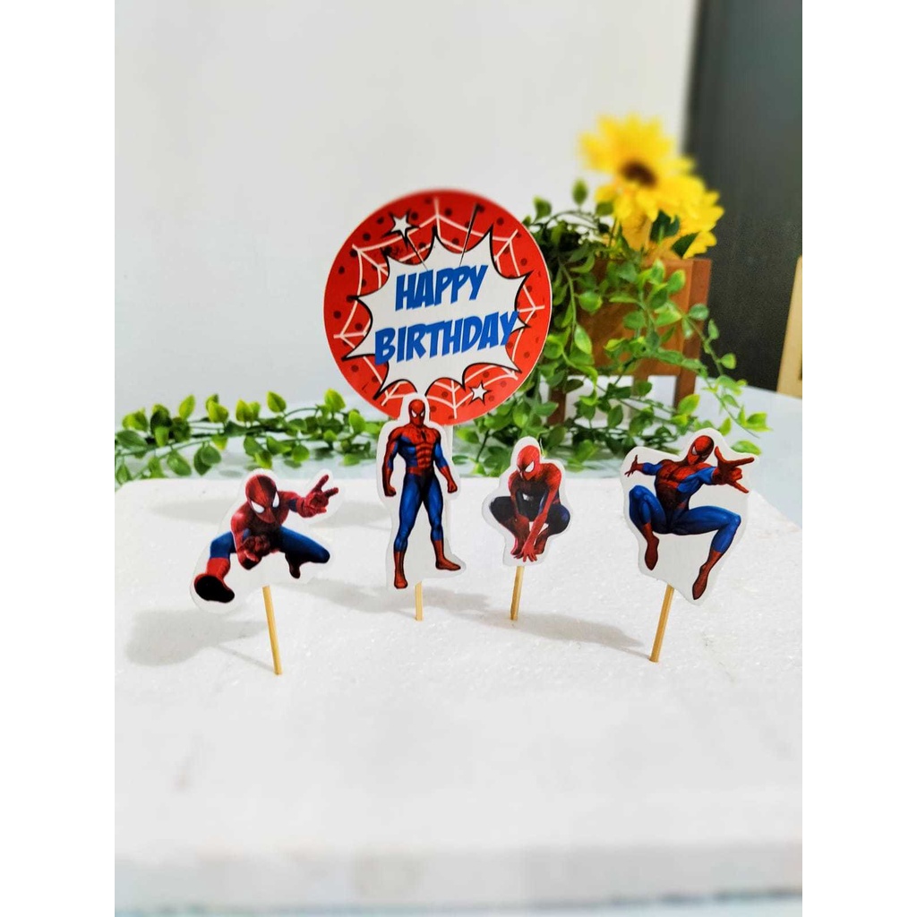 Jual Topper Avanger/Toper Batman/Spiderman/Naruto/Hiasan Dekorasi Kue
