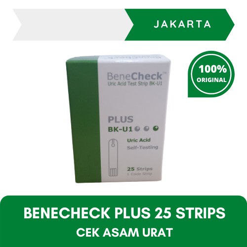Jual Benecheck Plus Asam Urat Uric Acid STRIP CEK ASAM URAT BENECHECK ...