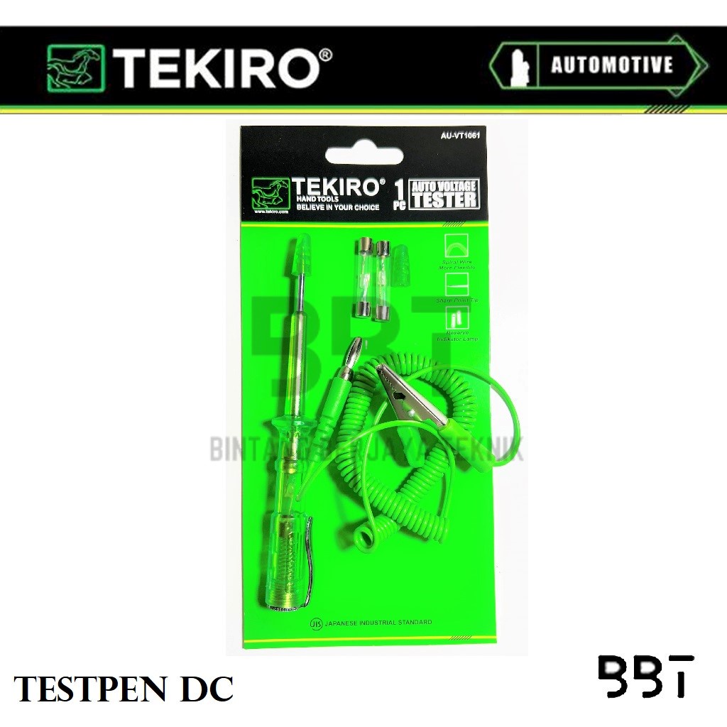 Spanningstester 3-48 V testpen voor auto-schakelingen met voltmeter krokodillenclip, controlelampje voor autoreparatie
