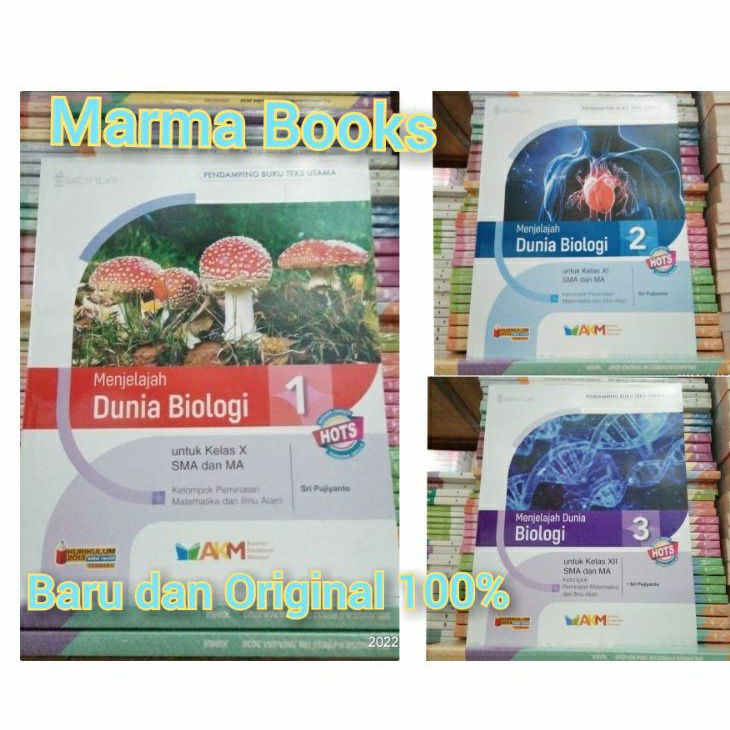 Jual Buku Biologi Kelas 10 11 12 Sma Akm Biologi Sma Kelas 1 2 3 Hots