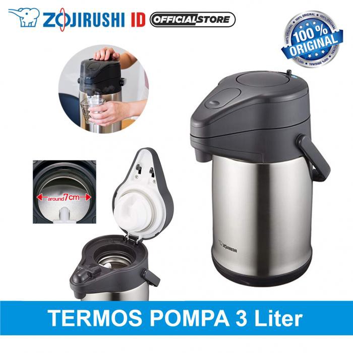 Jual Zojirushi SR-CC30 XA Vacuum Airpot Termos Air Panas Liter Stainless] Shopee Indonesia