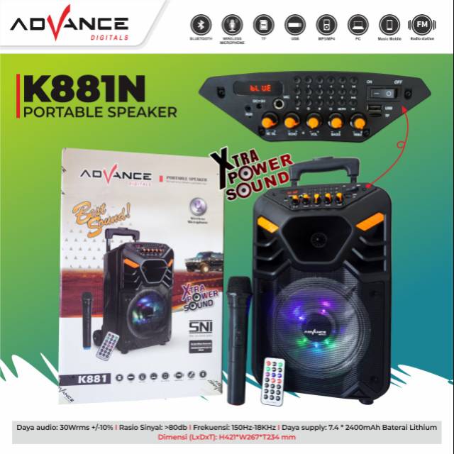 Speaker advance hot sale 8 inch