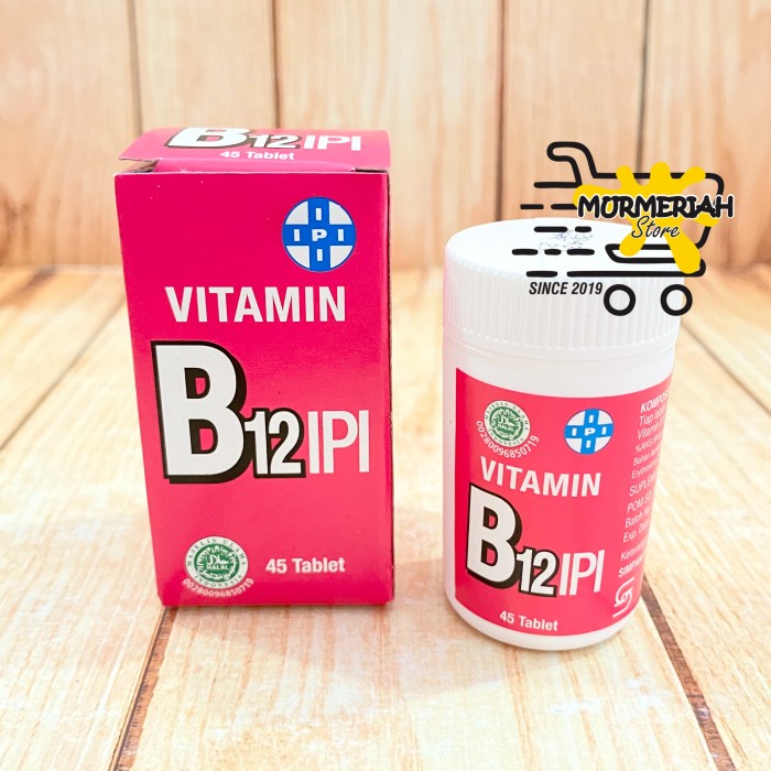 Jual Vitamin B12 IPI Botol Isi 45 Tablet- Vit B 12 | Shopee Indonesia