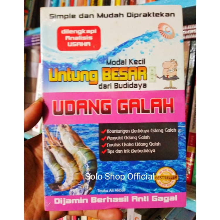 Jual Buku Modal Kecil Untung Besar Dari Budidaya Udang Galah Cleo Media ...