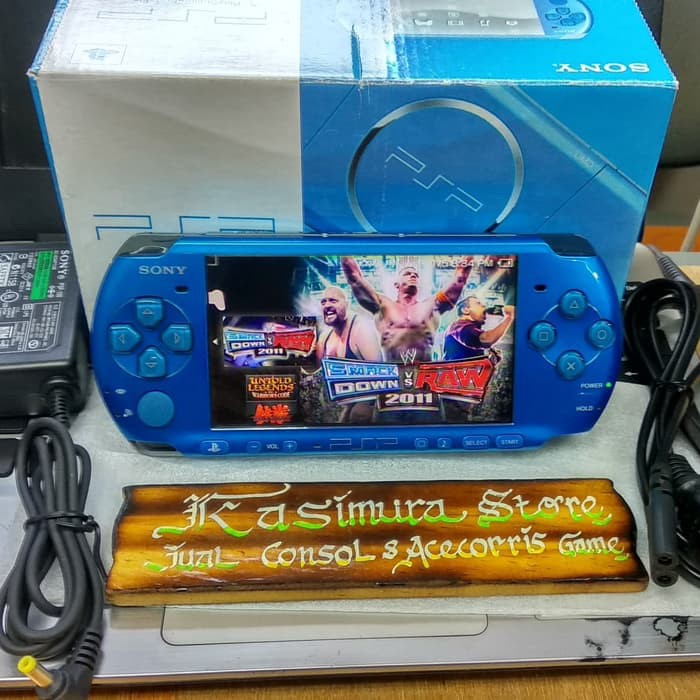 Jual PSP SLIM PSP 3000 BLUE PAKET MEMORY 16GB FULL GAME Shopee Indonesia