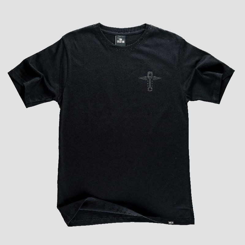 T-shirt Uomo Deus Ex Machina Pistin Blu - Cotone Jersey Maniche Corte