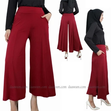 Kulot P8 Spesialis Bahan Jersey ByDaawam Kulot Panjang Mayung Dengan Kantong Dan Pinggang Karet