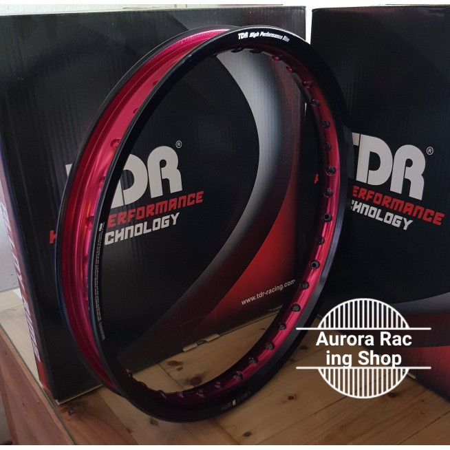 Jual Velg Rim Tdr Wx Shape Two Tone X Warna Black Red Shopee Indonesia