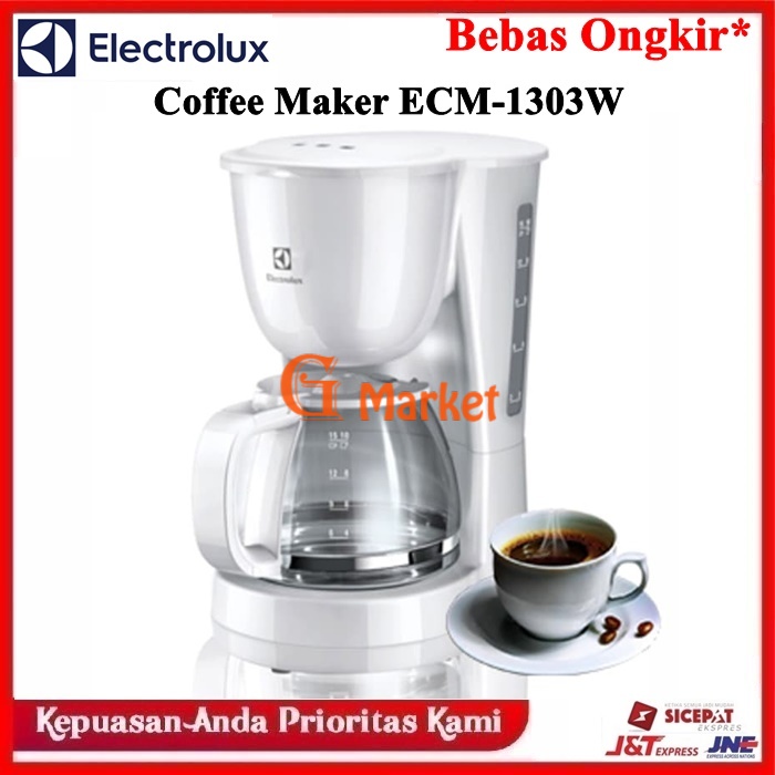 Jual ELECTROLUX Coffee Maker 1,5 Liter ECM1303W / Pembuat Kopi