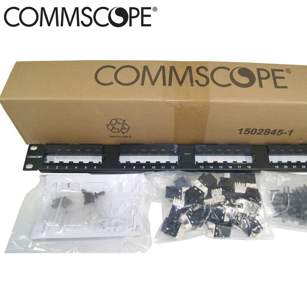 Jual Patch Panel 24 Port CAT5e AMP Commscope CAT 5e Rack Server ...