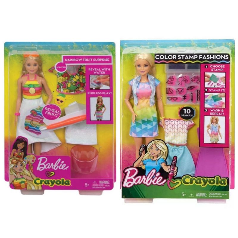 Barbie crayola best sale rainbow fruit surprise