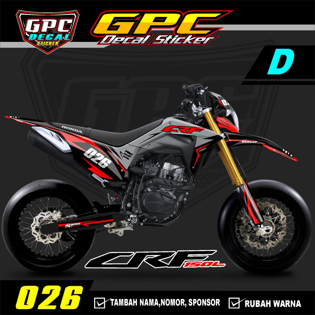 Jual 97 Decal Sticker CRF 150L HOLOGRAM FullBody Dekal Stiker CRF 150 L ...