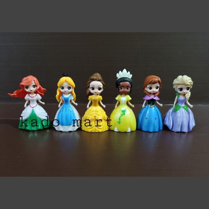 Jual DISNEY PRINCESS FIGURE SET 6 DRESS 12 CLIP ON | Shopee Indonesia