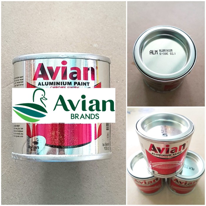 Jual Cat Avian Warna Aluminium 100cc 100 cc ml Kecil | Shopee Indonesia