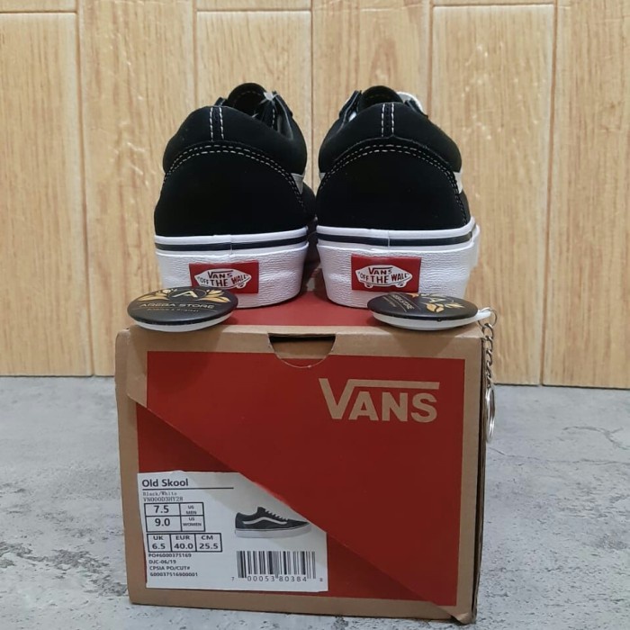 Jual 01Al Sepatu Vans Old Skool Classic Black White Originals 100% ...