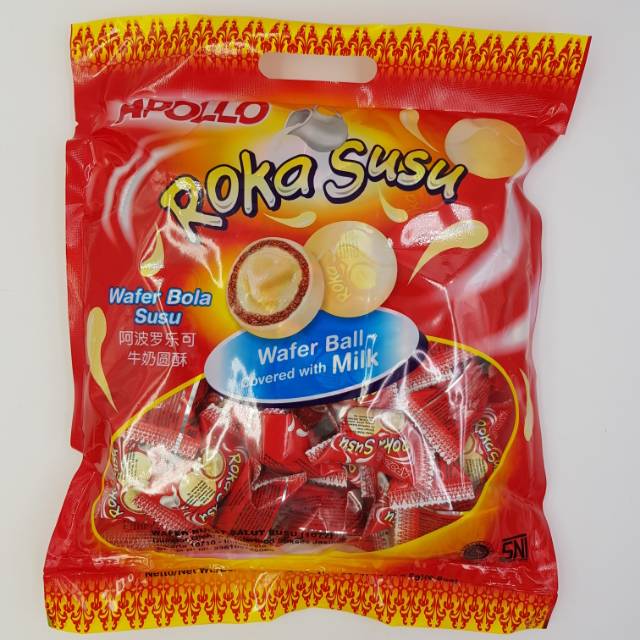 Jual Apollo Roka Susu 250 gram isi 50 pcs | Shopee Indonesia
