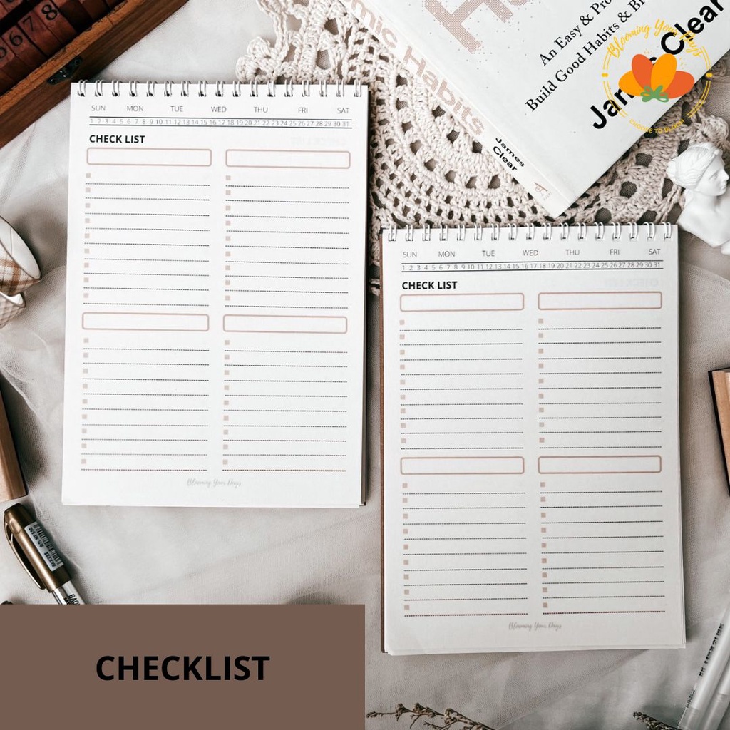 Jual bloomingyourdays daily planner to do list planner study planner ...