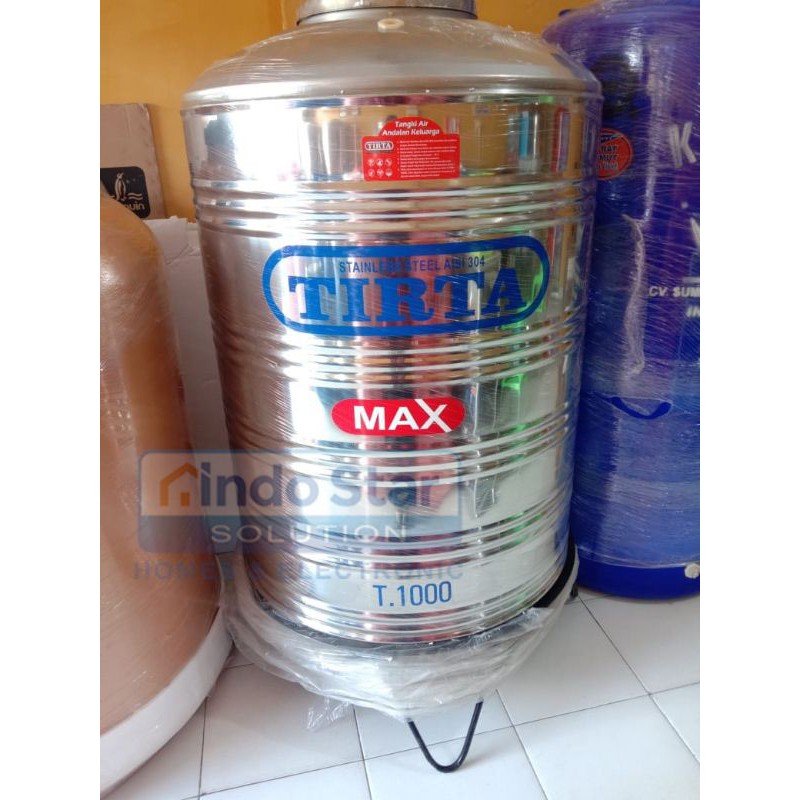 Jual PROMO RAMADHAN Tandon Toren Tedmon Tangki Air Tirta Max Stainless T 1000 960 Liter