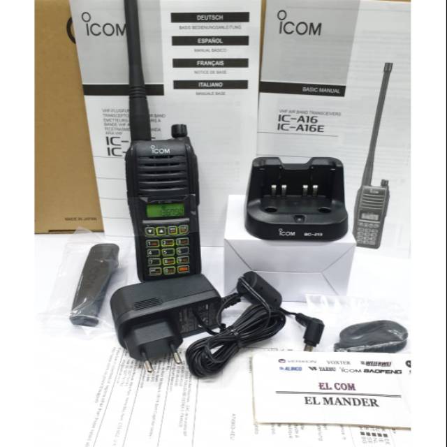 Jual HT AIRBAND ICOM IC A16E VHF - HT ICOM IC-A16E AIRBAND VHF ORIGINAL ...