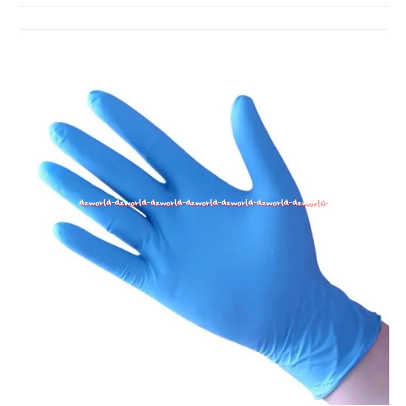 Jual Intco Synmax Vinyl Exam Blue Gloves Powder free 100pc Sarung