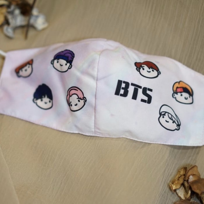 Jual N0274769 Masker Kain Bts Cartoon Emoticon Bt21 Nude Nunu0mu