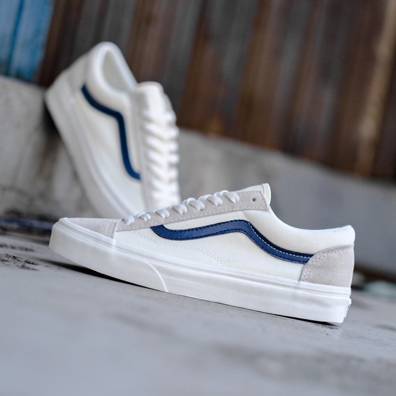 Jual VANS STYLE 36 MARSHMALLOW DRESS BLUE Shopee Indonesia
