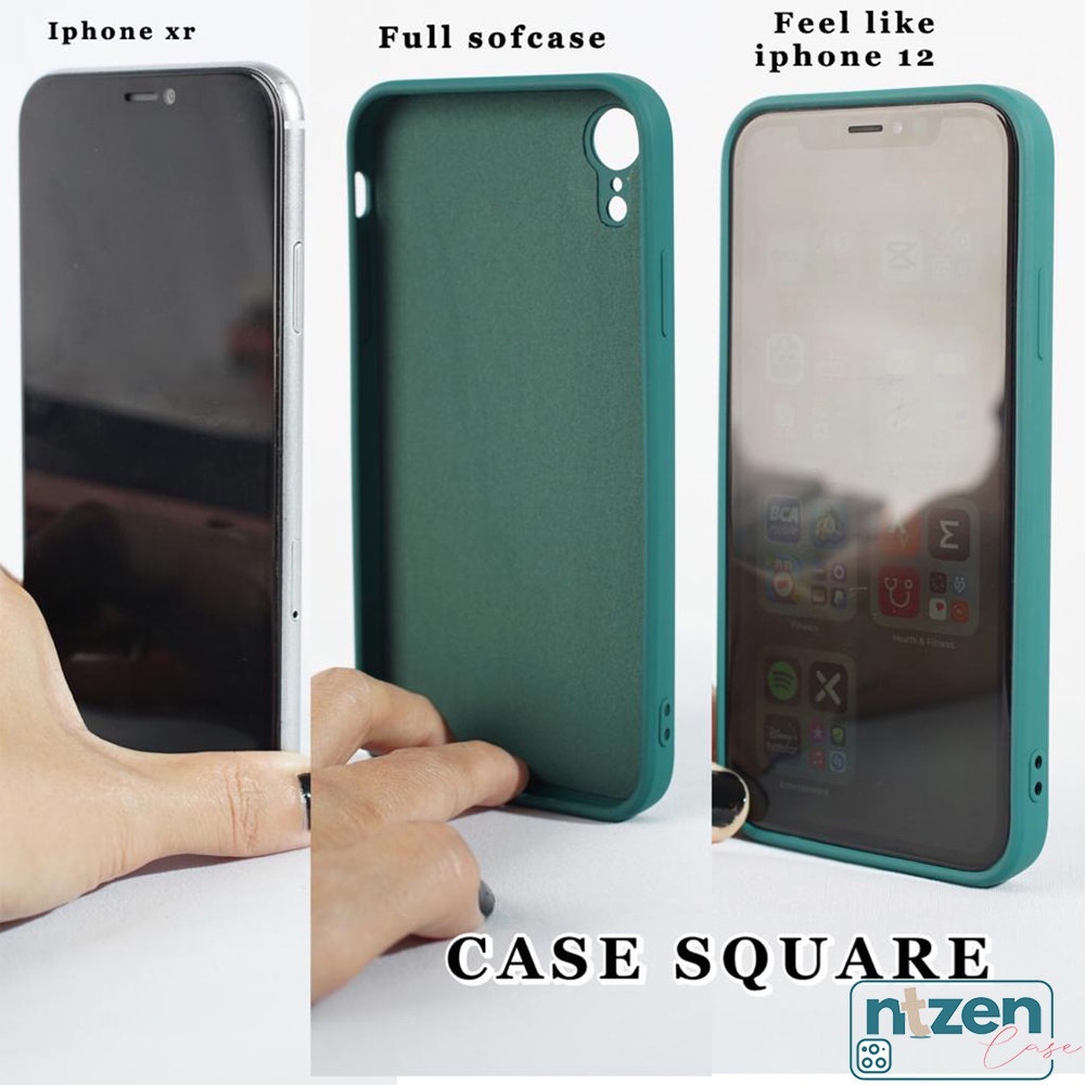 Jual Case Iphone 7 8 Plus X XR XS Max 6 6s Plus SE2020 Square Silicone ...