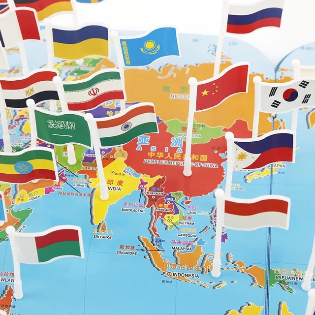 Jual Map of the world - mainan edukasi anak - knowledge of the worlds ...