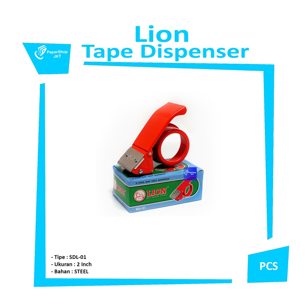 Jual LION Tape Dispenser 2 Inch SDL01 Pemotong Lakban 2 Inch Pcs